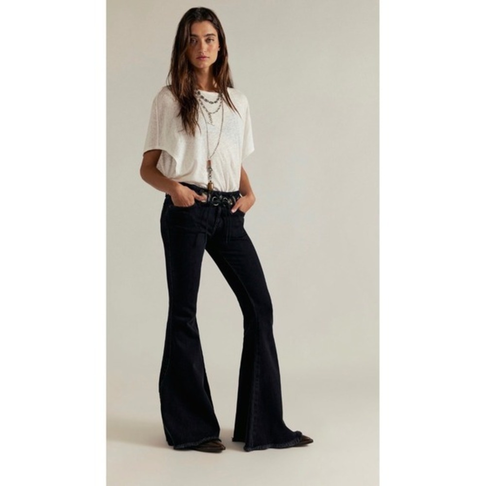 We the Free Emre‎ low-rise flare jeans NWOT black orchid